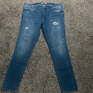 PacSun Distressed Blue Skinny Jeans 36x32